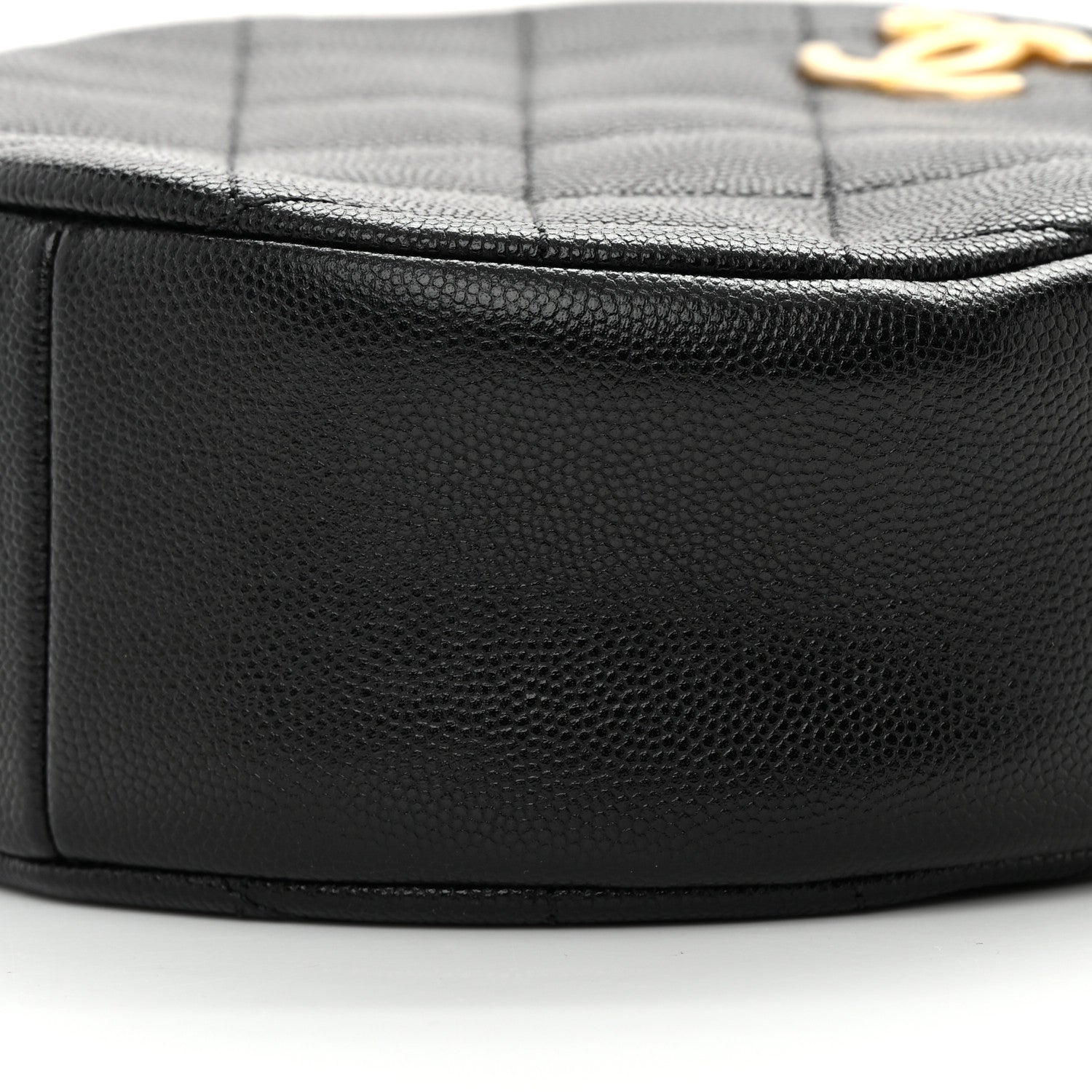 Chanel Caviar Quilted Small Round Bag With Chain Black 10 of 10