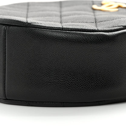 Chanel Caviar Quilted Small Round Bag With Chain Black 10 of 10