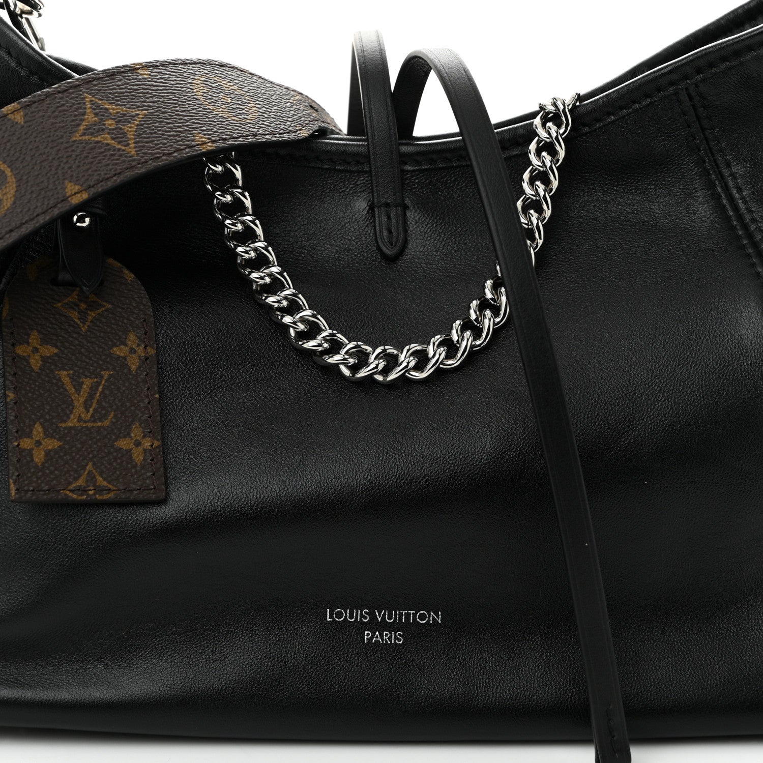 Louis Vuitton Lambskin CarryAll Cargo Vibe PM Black 1722044