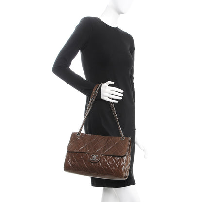 Chanel Crumpled Grained Calfskin Jumbo CC Crave Flap Beige 2 of 12