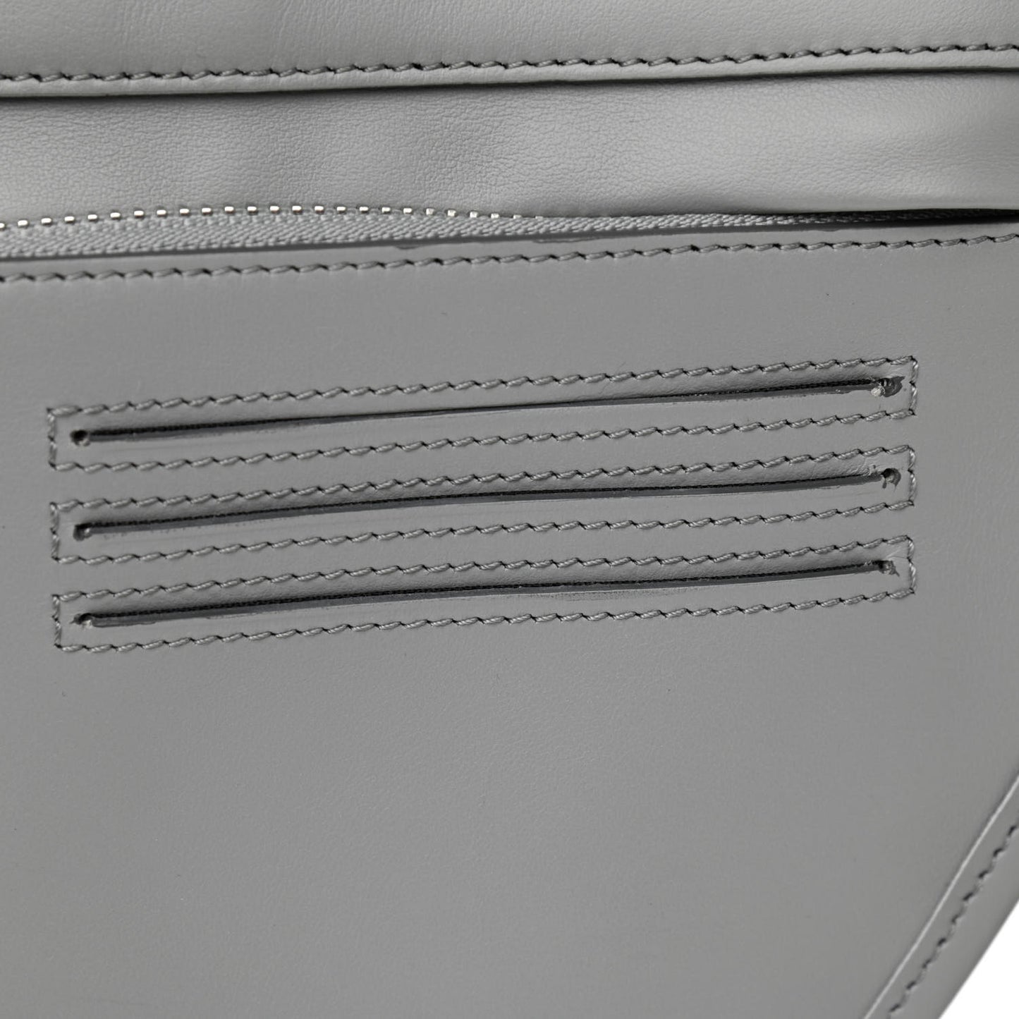 Smooth Calfskin Brummell Bum Bag Grey