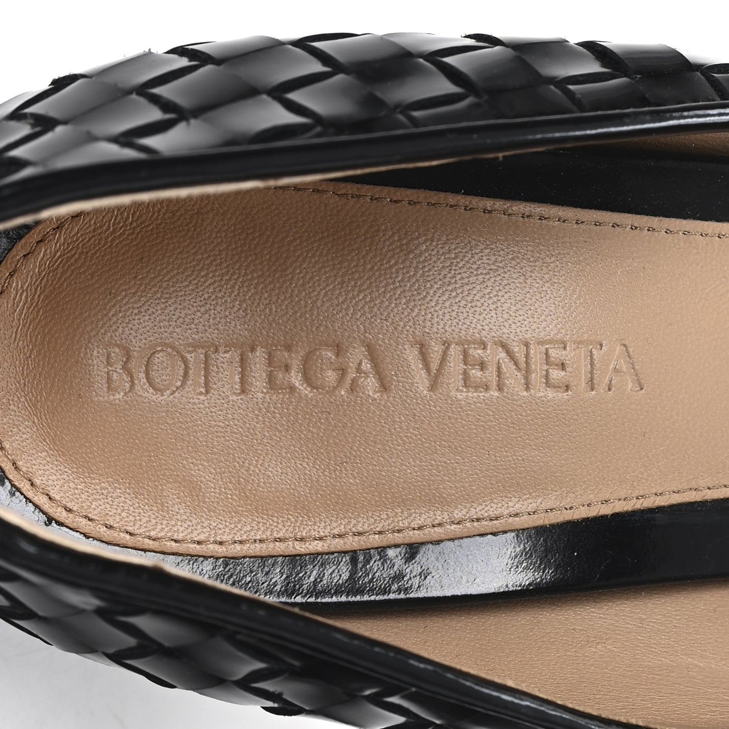Nappa Intrecciato Comet Pumps 38 Black