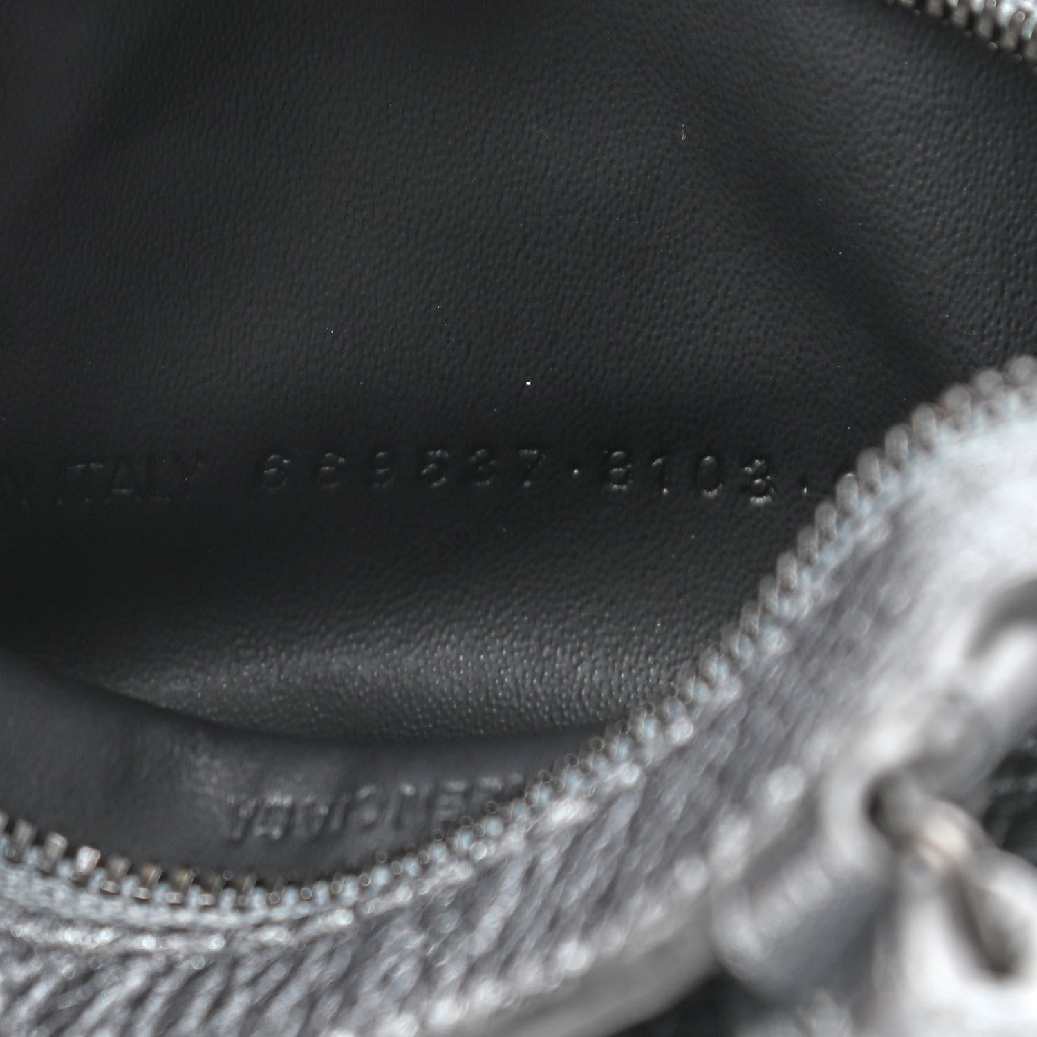 Balenciaga Metallic Grained Calfskin Neo Classic Hardware Super Nano City Crossbody Silver 9 of 9