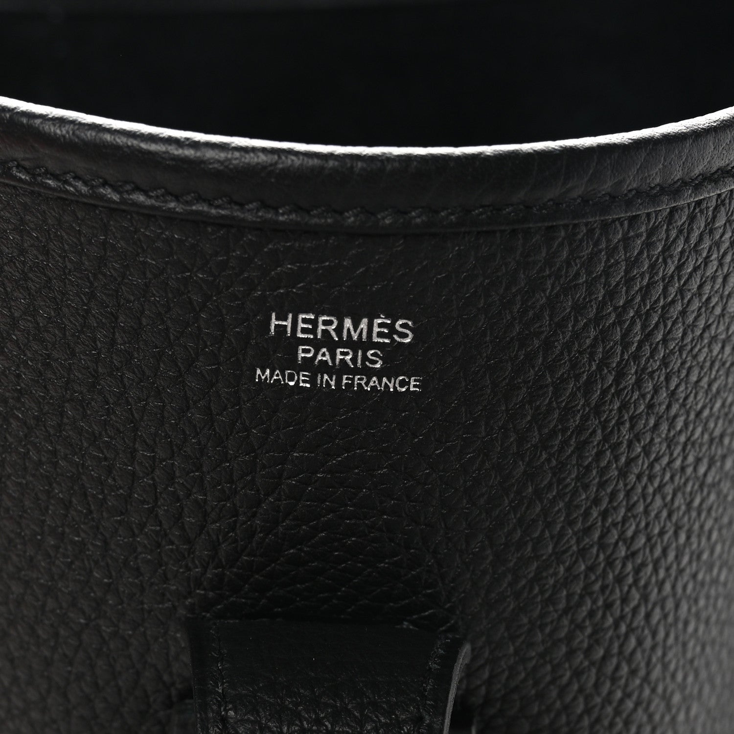 Hermes Taurillon Clemence Evelyne III GM Black 6 of 11
