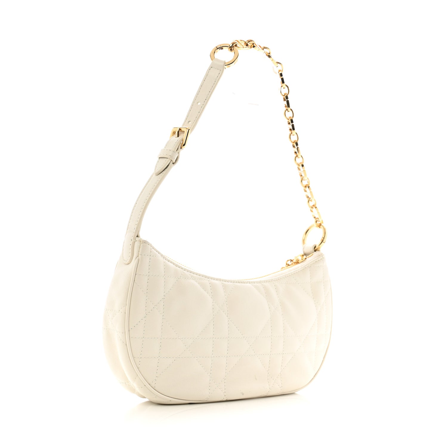 Lambskin Cannage CD Lounge Bag Latte