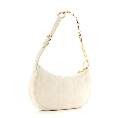 Christian Dior Lambskin Cannage CD Lounge Bag Latte 3 of 13