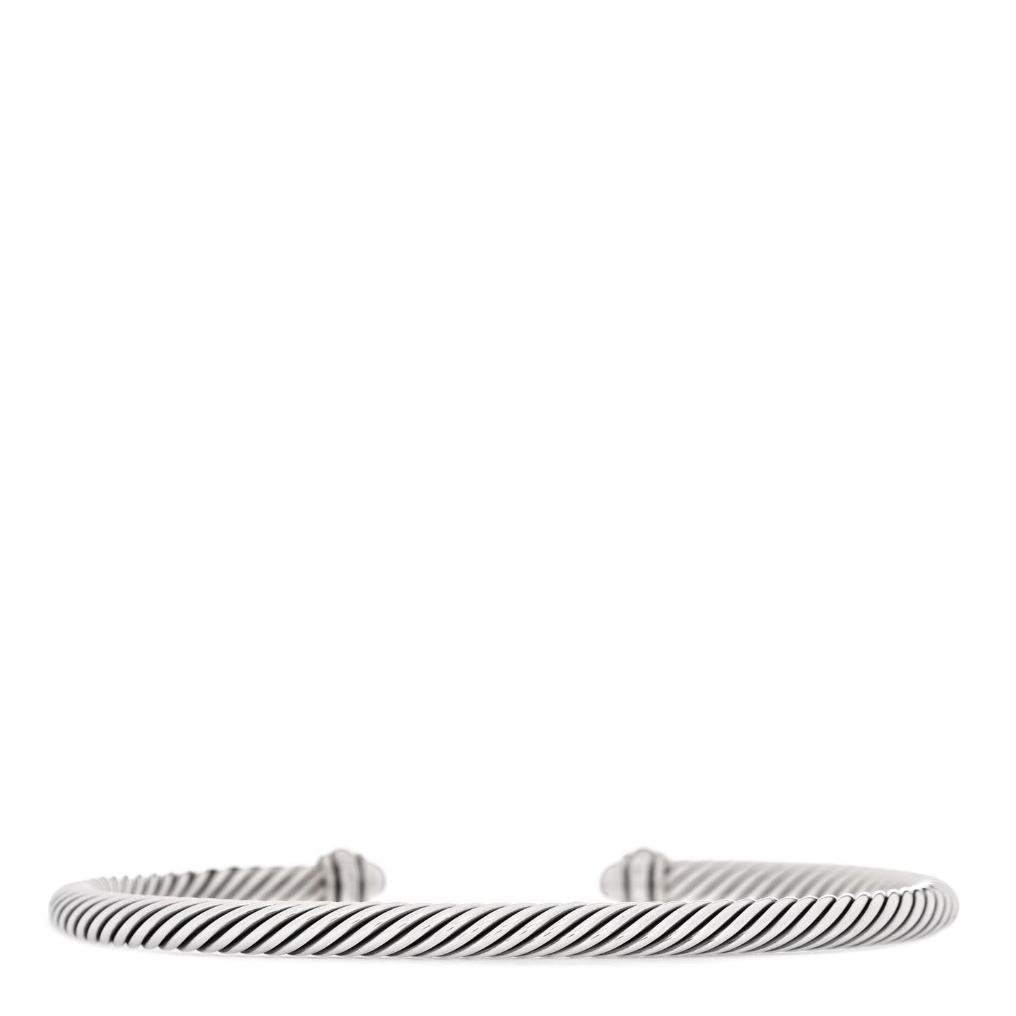 Sterling Silver 18K Yellow Gold 4mm Cable Classics Bracelet