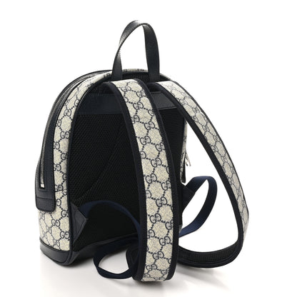 Gucci GG Supreme Monogram Textured Dollar Calfskin Web Small Ophidia Day Backpack Beige Blue Black 2 of 10