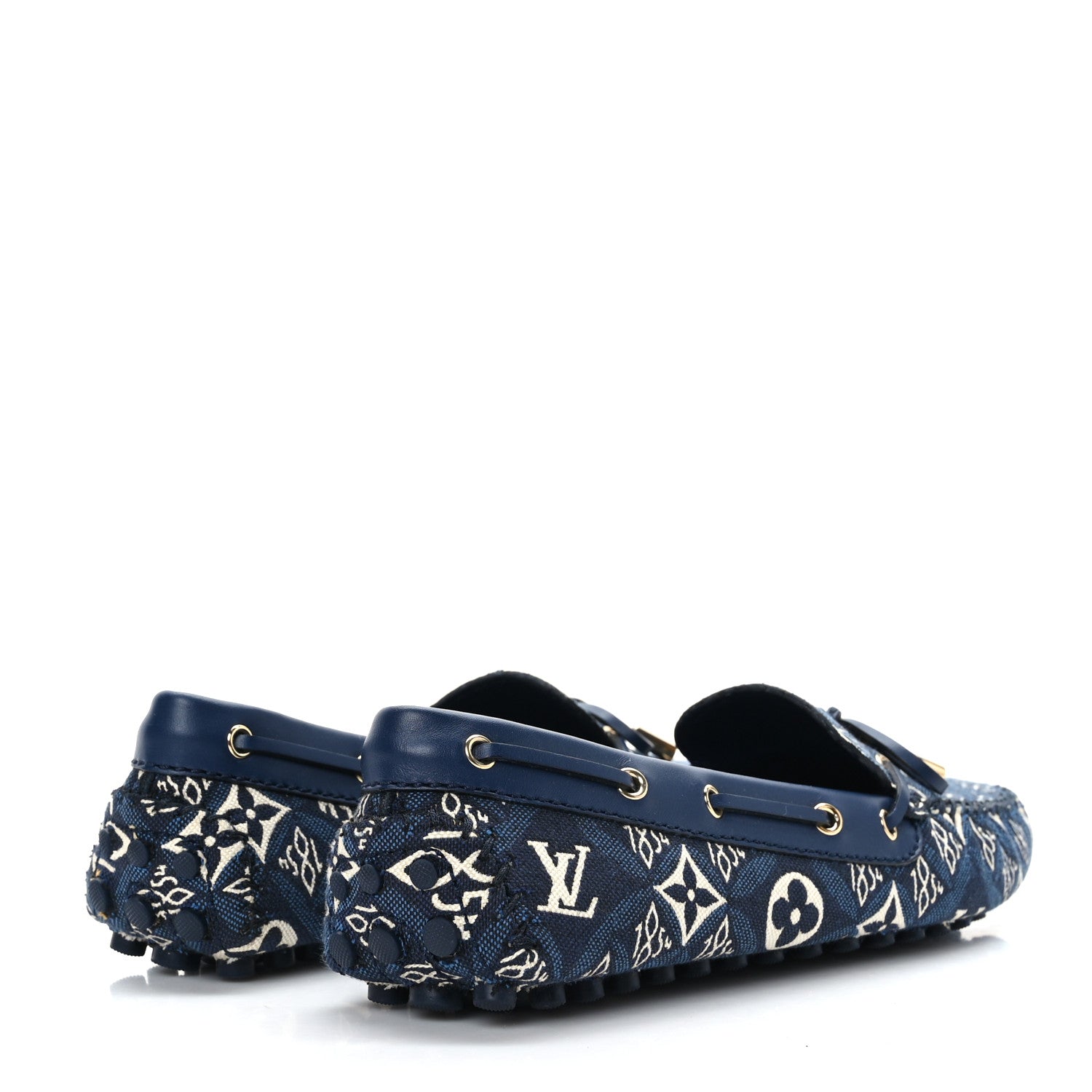 Louis Vuitton Jacquard Since 1854 Gloria Loafers 39 Blue 4 of 7