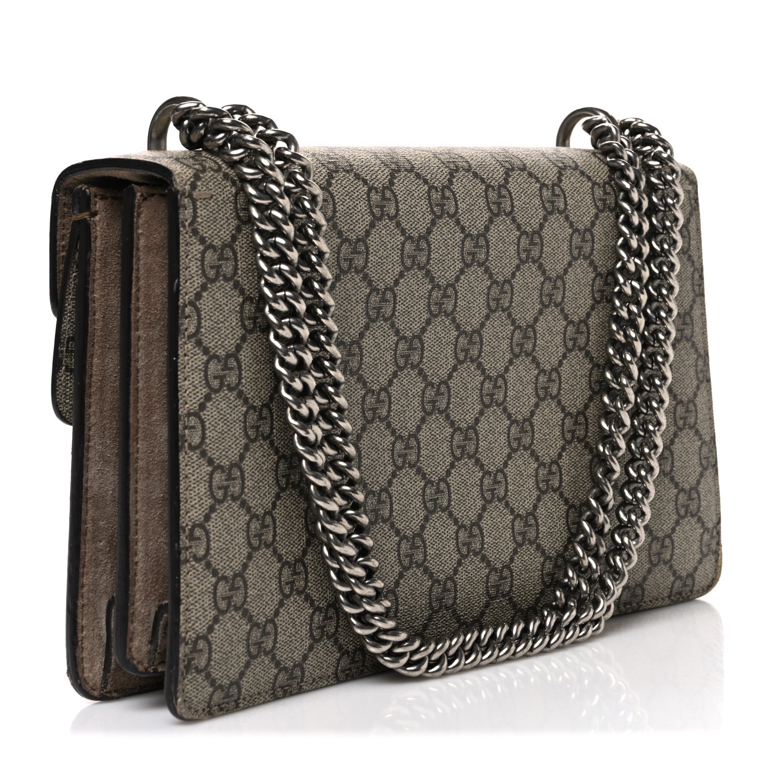 Gucci GG Supreme Monogram Small Dionysus Shoulder Bag Taupe 3 of 13