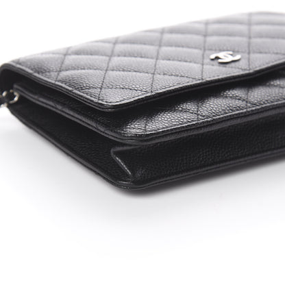 Chanel Caviar Quilted Wallet On Chain WOC Black 5 of 9