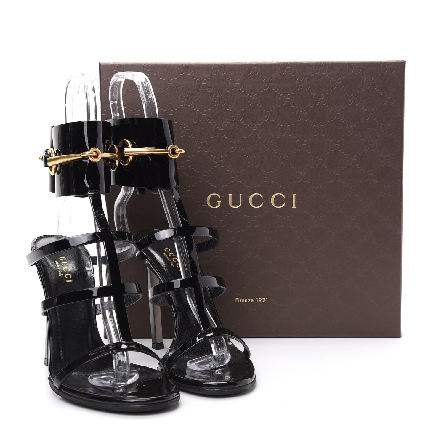 Vernice Crystal Ursula Ankle Wrap Caged Sandals 36.5 Black