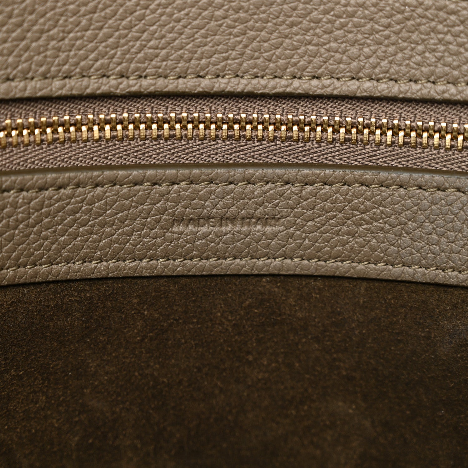Celine Soft Grained Calfskin Small Belt Cabas Phantom Taupe 6 of 11