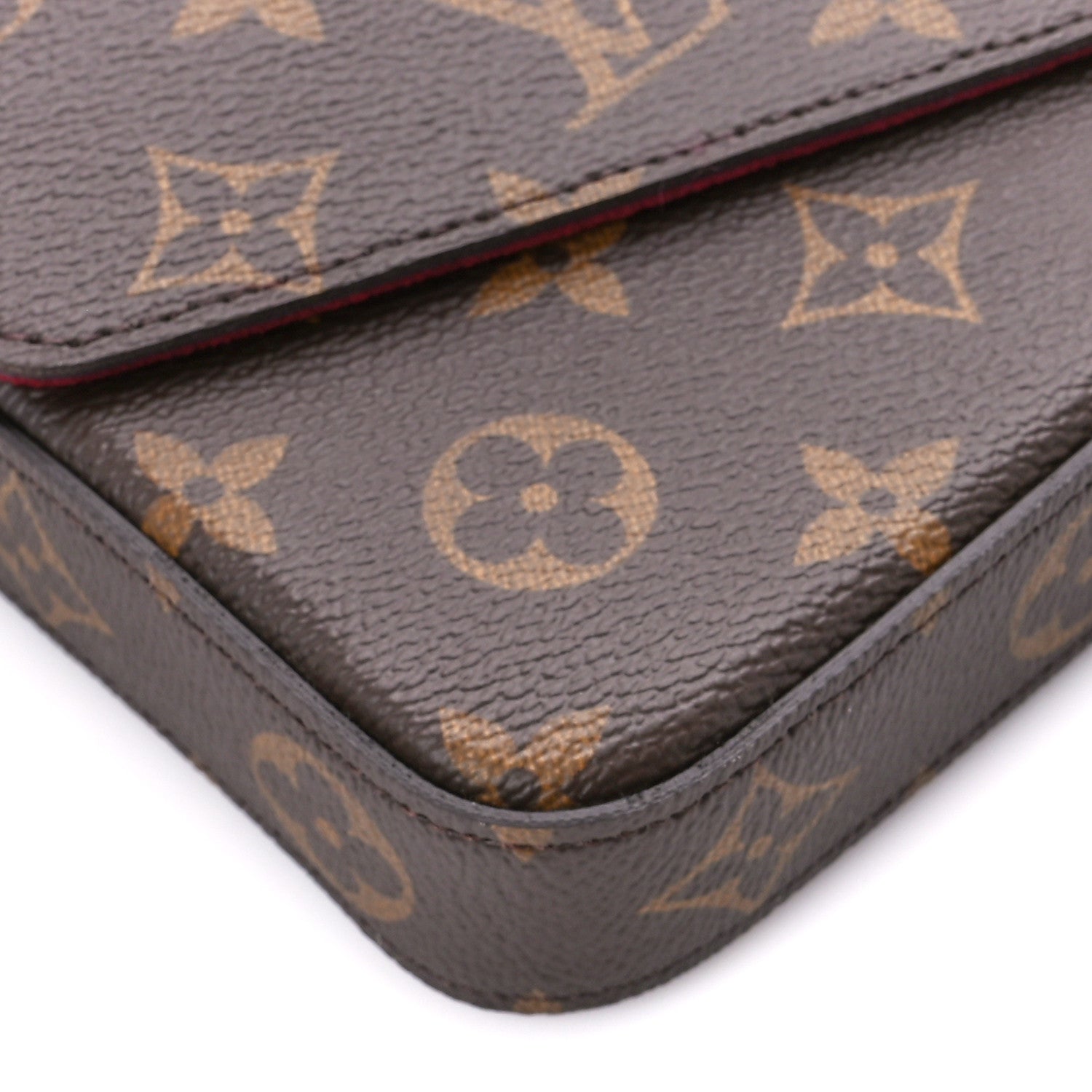 Louis Vuitton Monogram Pochette Felicie Chain Wallet Fuchsia 13 of 14