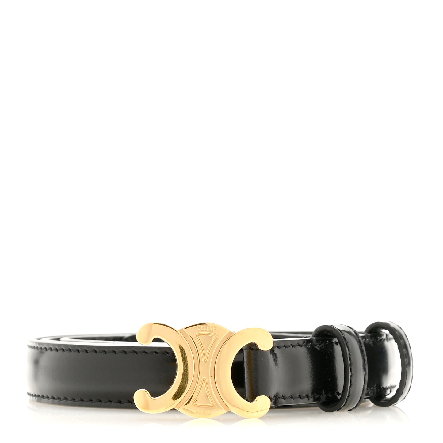 Box Calfskin Medium 25mm Triomphe Belt 90 36 Black