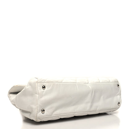 Chanel Quilted Lambskin Large Hidden Chain Flap Bag White 4 of 12