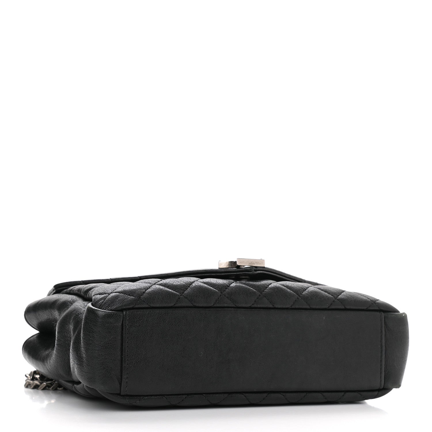 Saint Laurent Sheepskin Tri-Quilt Monogram Medium College Bag Black 4 of 12