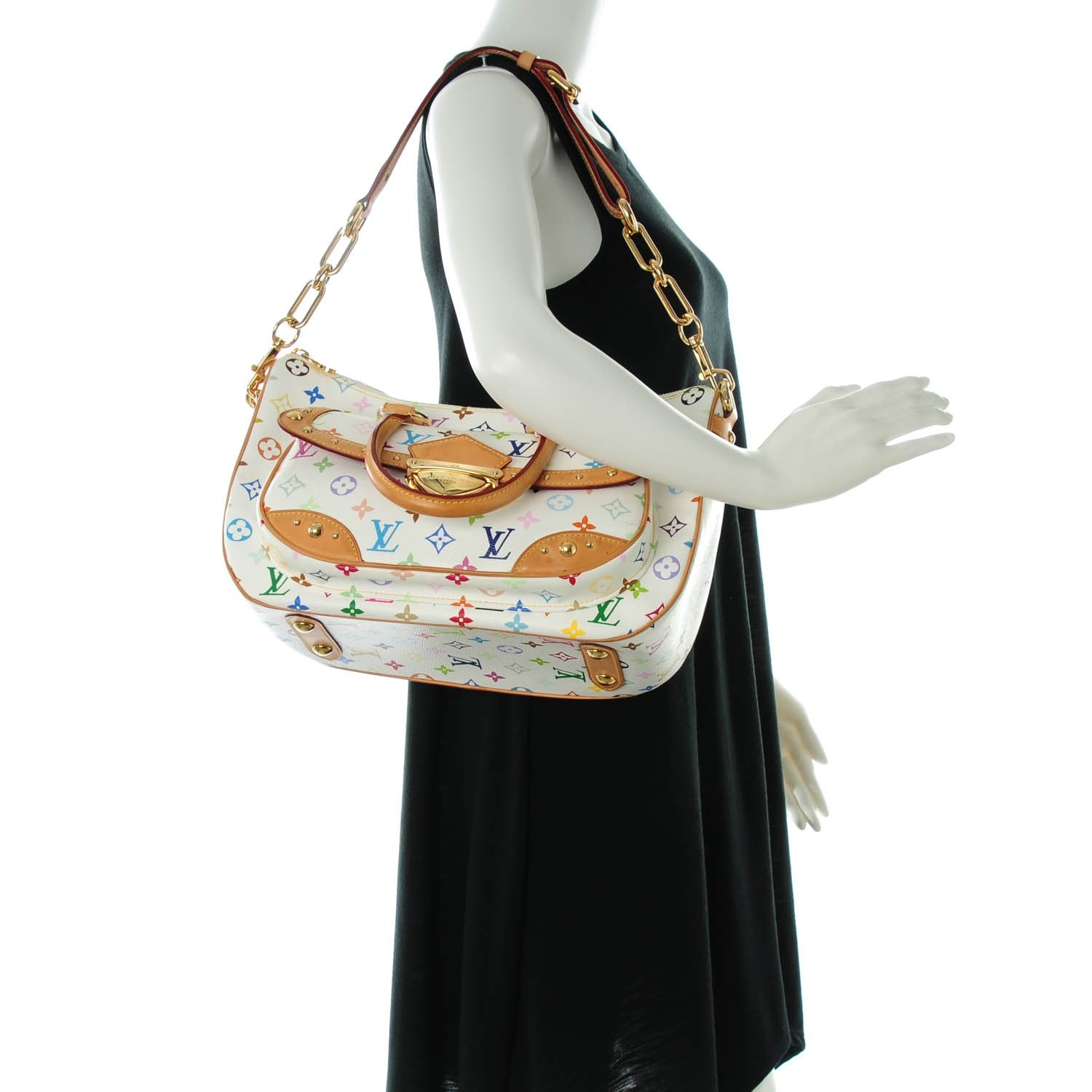 Louis Vuitton Monogram Multicolor Rita White 2 of 8