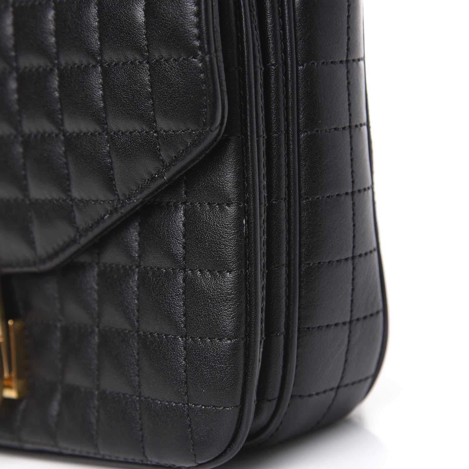 Celine Calfskin Quilted Small C Bag Black 8 of 9