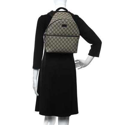 Gucci GG Supreme Monogram Margaux Calfskin Childrens Day Backpack Beige Ebony Cocoa Dark Chocolate 2 of 8