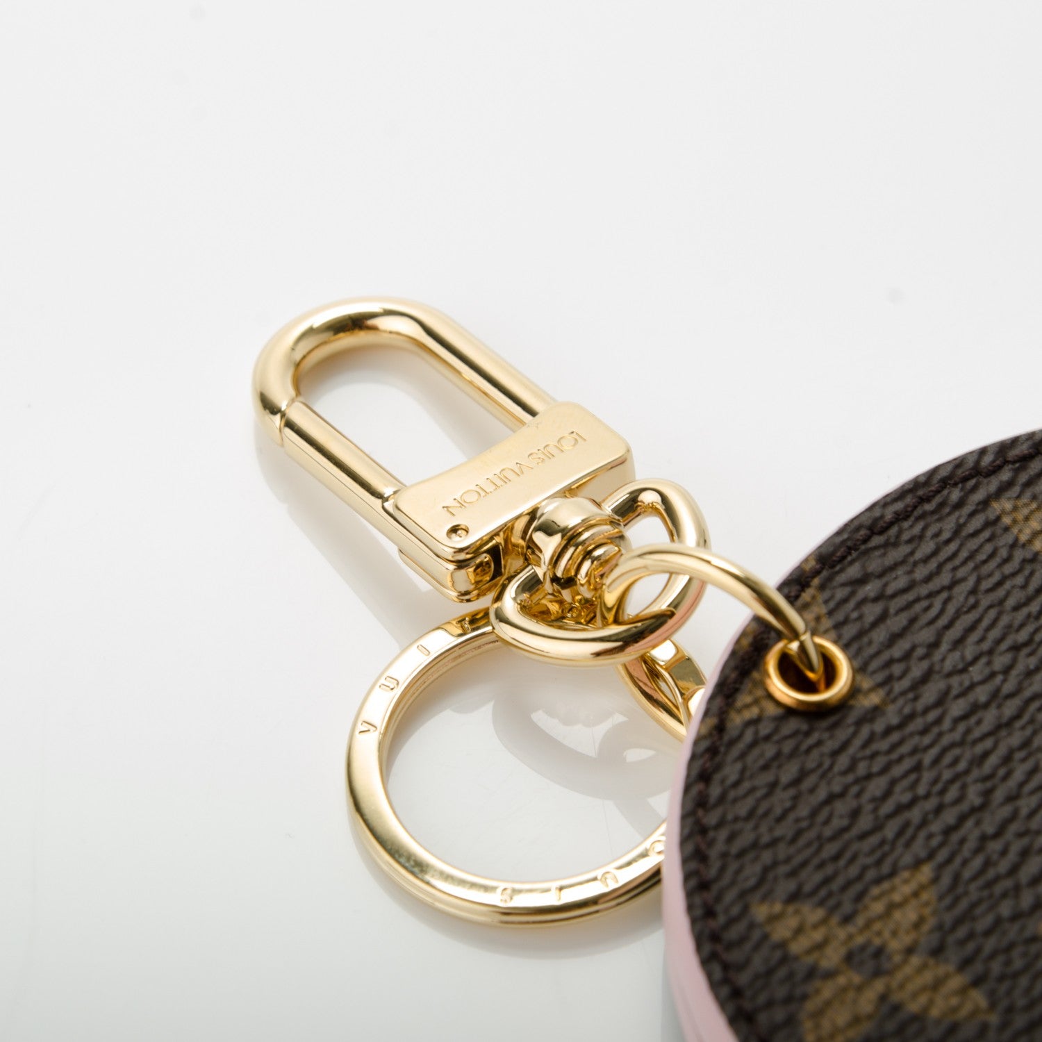 Louis Vuitton Monogram LV Mirror Bag Charm Key Holder Rose Ballerine 7 of 7