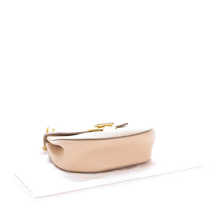 Chloe Grained Lambskin Mini Drew Shoulder Bag Abstract White 3 of 7