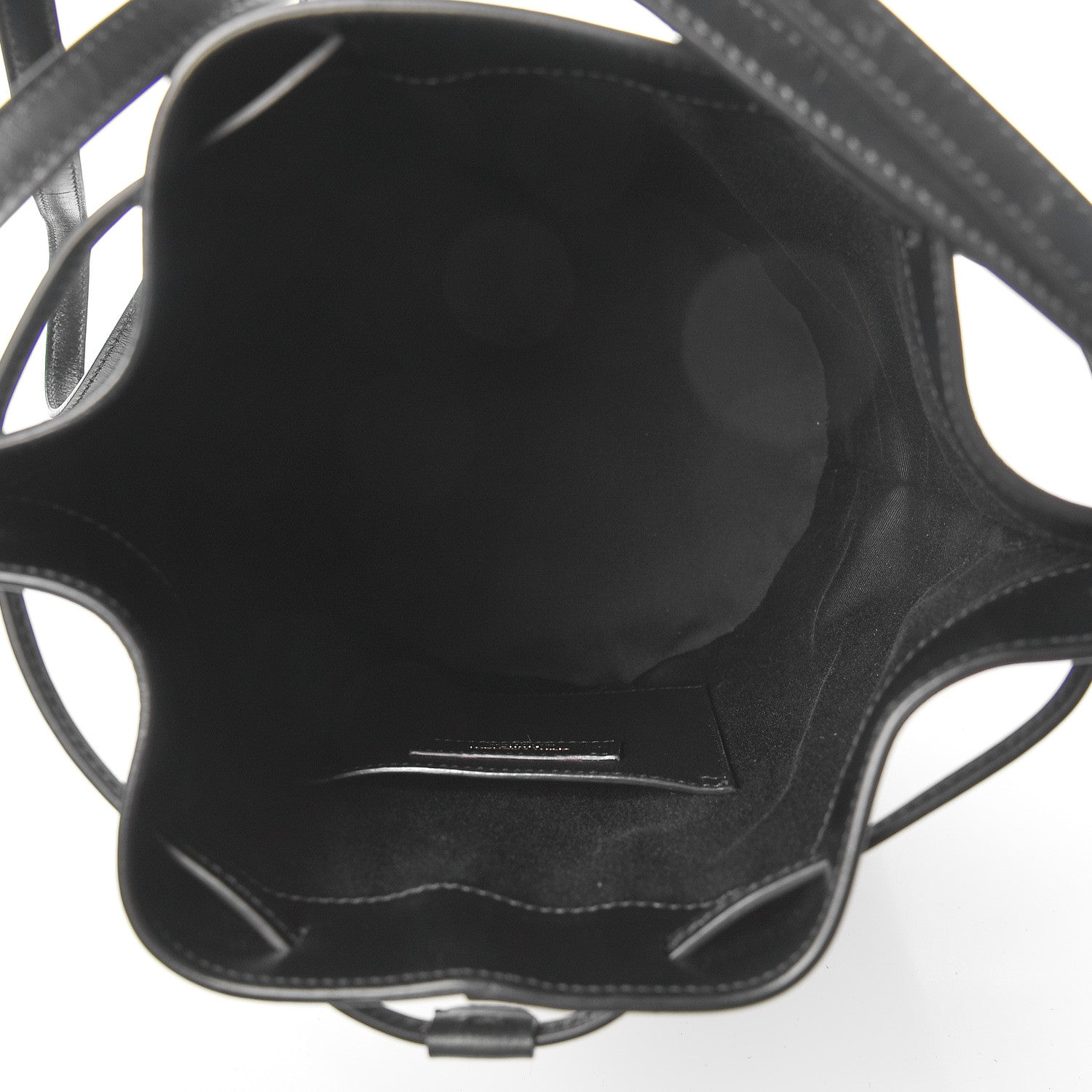 Saint Laurent Smooth Calfskin Medium Talitha Bucket Bag Black 5 of 8