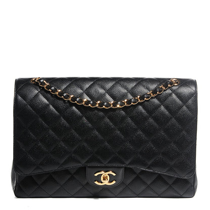 Chanel Caviar Quilted Maxi Double Flap Black 1 of 8