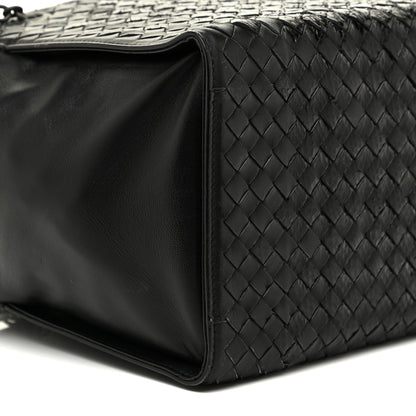 Bottega Veneta Nappa Ayers Intrecciato Small Tote Nero Black 8 of 18