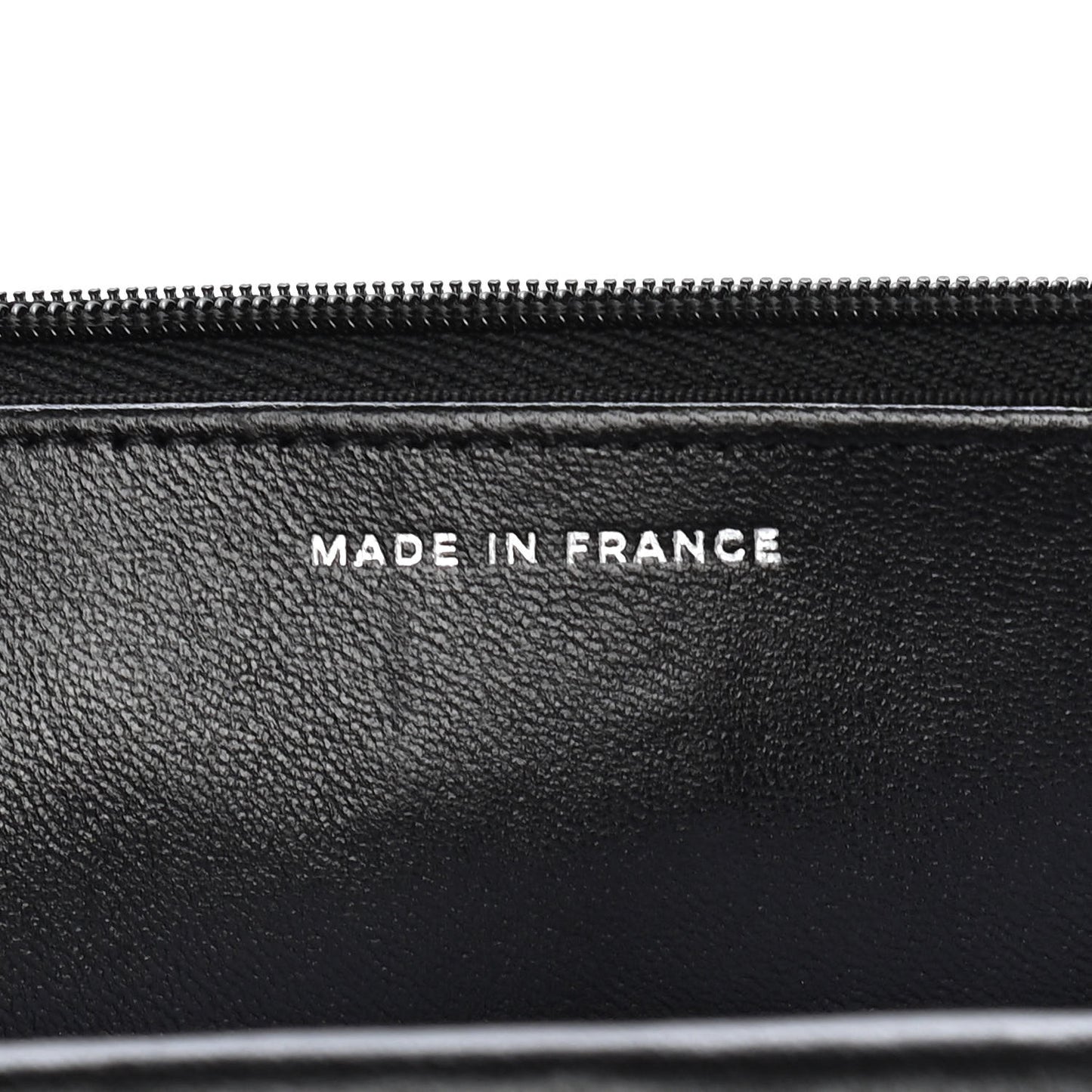 Lambskin Quilted Wallet On Chain WOC So Black