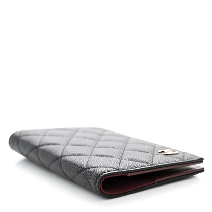 Chanel Iridescent Caviar Quilted Passport Holder Black 4 of 10