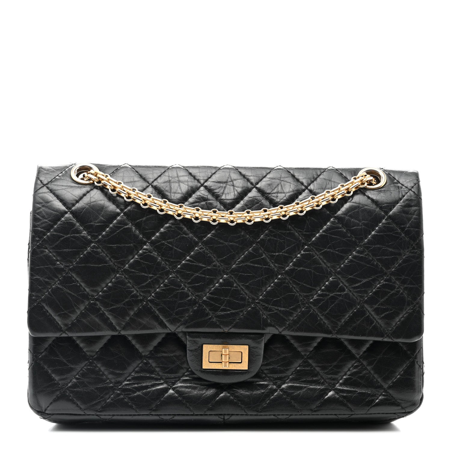Chanel Aged Calfskin Quilted 2.55 Reissue 226 Flap Black 1 of 11
