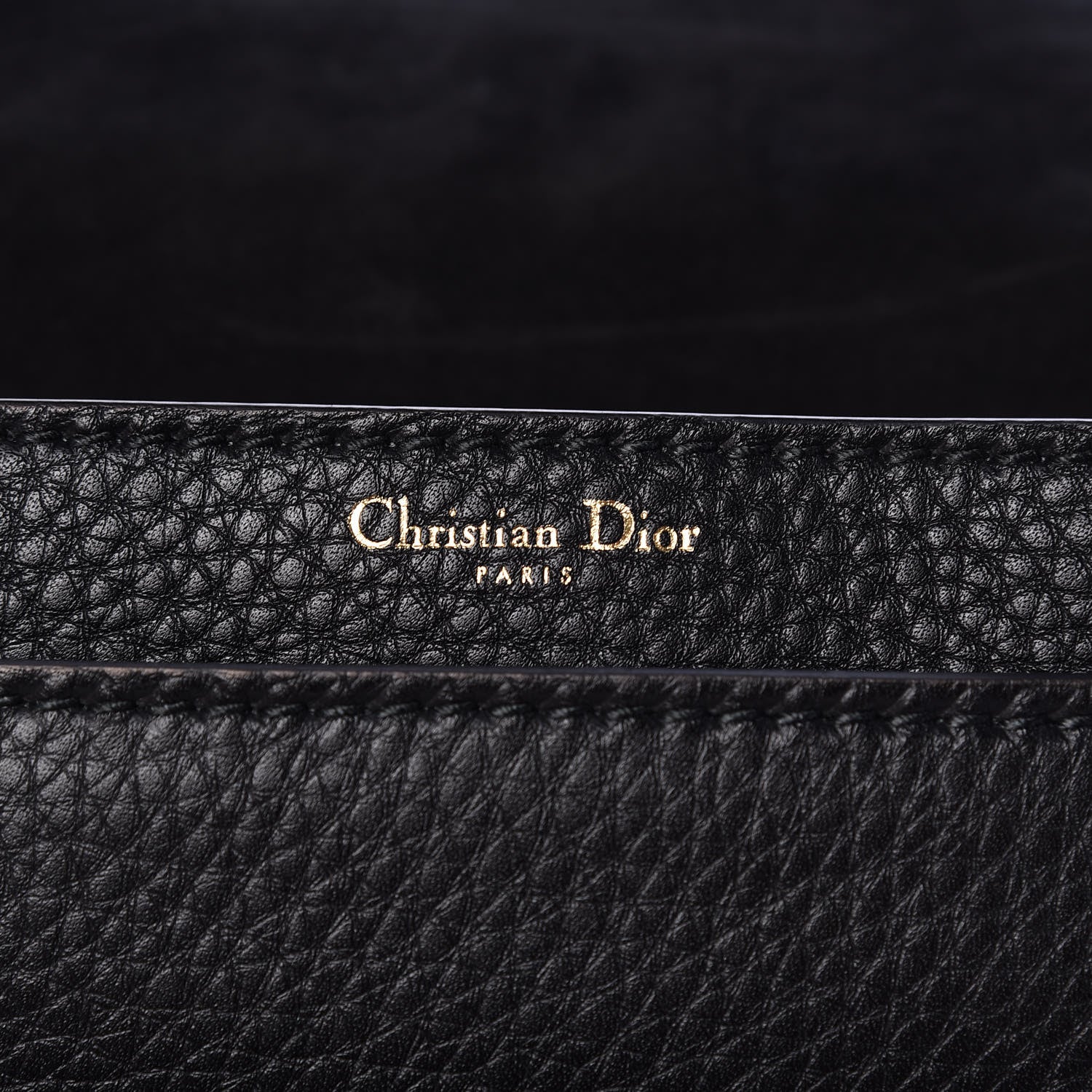 Christian Dior Grained Calfskin Dio(r)evolution Top Handle Flap Bag Black 8 of 8
