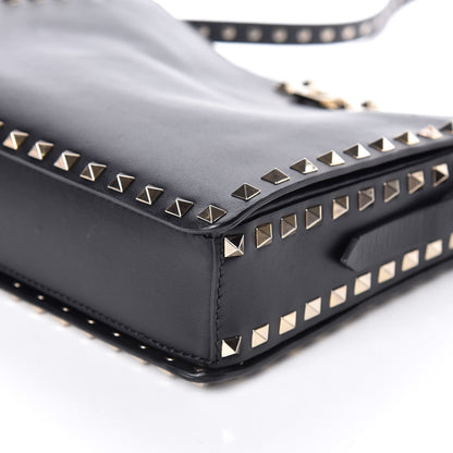 Valentino Garavani Vitello Small Rockstud Flip-Lock Messenger Bag Black 7 of 8