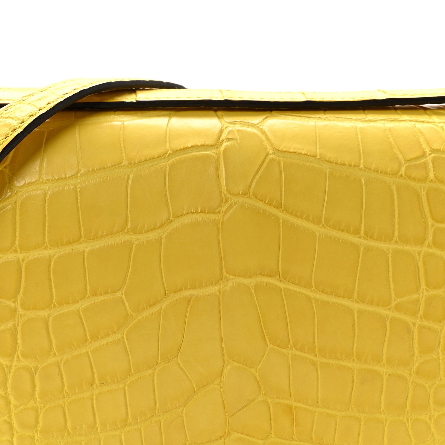 Hermes Matte Alligator Constance 18 Mimosa 8 of 11