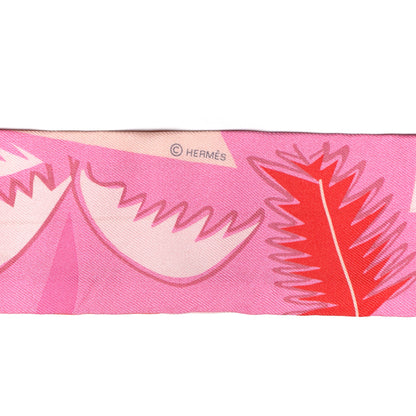 Hermes Silk Sea Surf and Fun Twilly Rose Rouge Corail 3 of 6