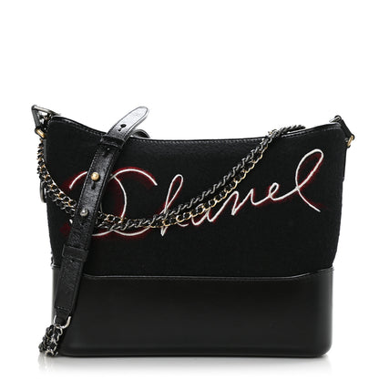Chanel Wool Embroidered Medium Gabrielle Hobo 1 of 9