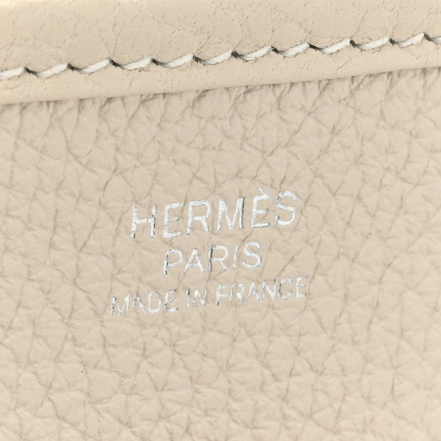 Hermes Taurillon Clemence Evelyne III PM Craie 6 of 10