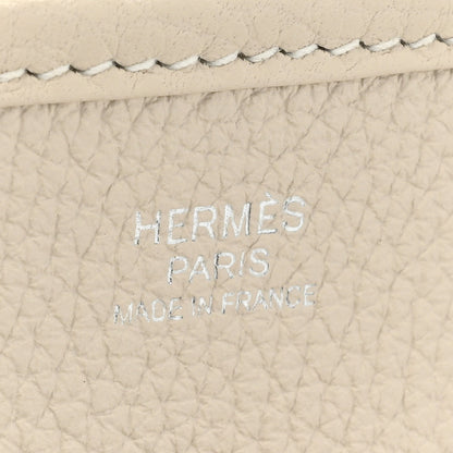 Hermes Taurillon Clemence Evelyne III PM Craie 6 of 10