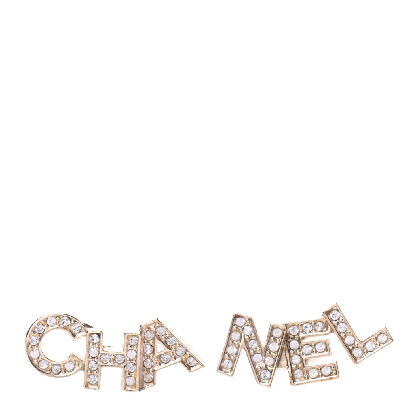 Crystal Pearl Signature Stud Earrings Gold