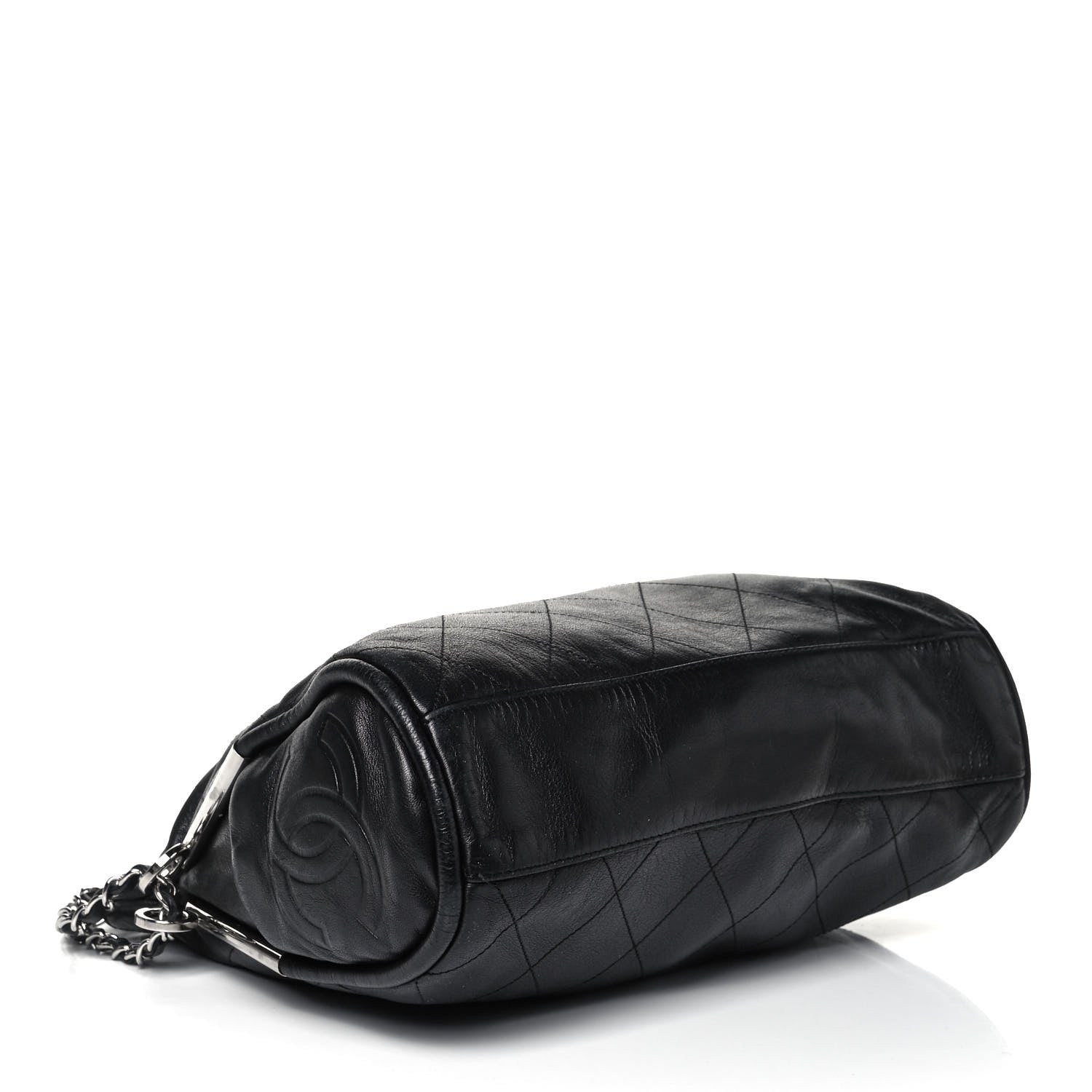 Chanel Lambskin Stitched Medium Ultimate Soft Tote Black 4 of 10