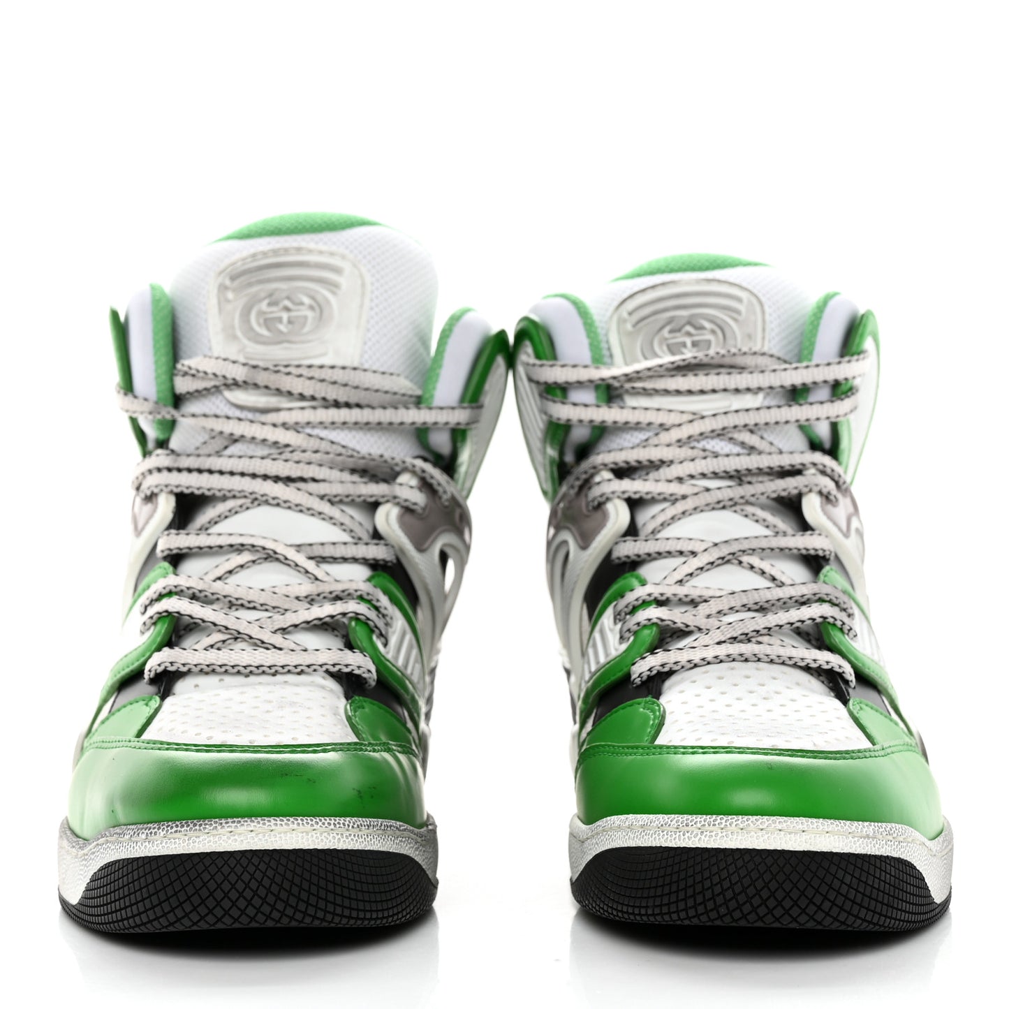 Demetra Mens Basket High Top Sneakers 8 Holly Green Great White Black