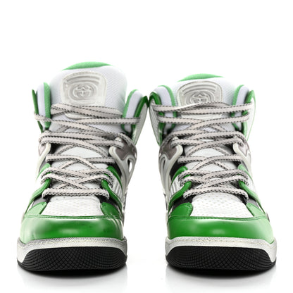 Gucci Demetra Mens Basket High Top Sneakers 8 Holly Green Great White Black 2 of 28