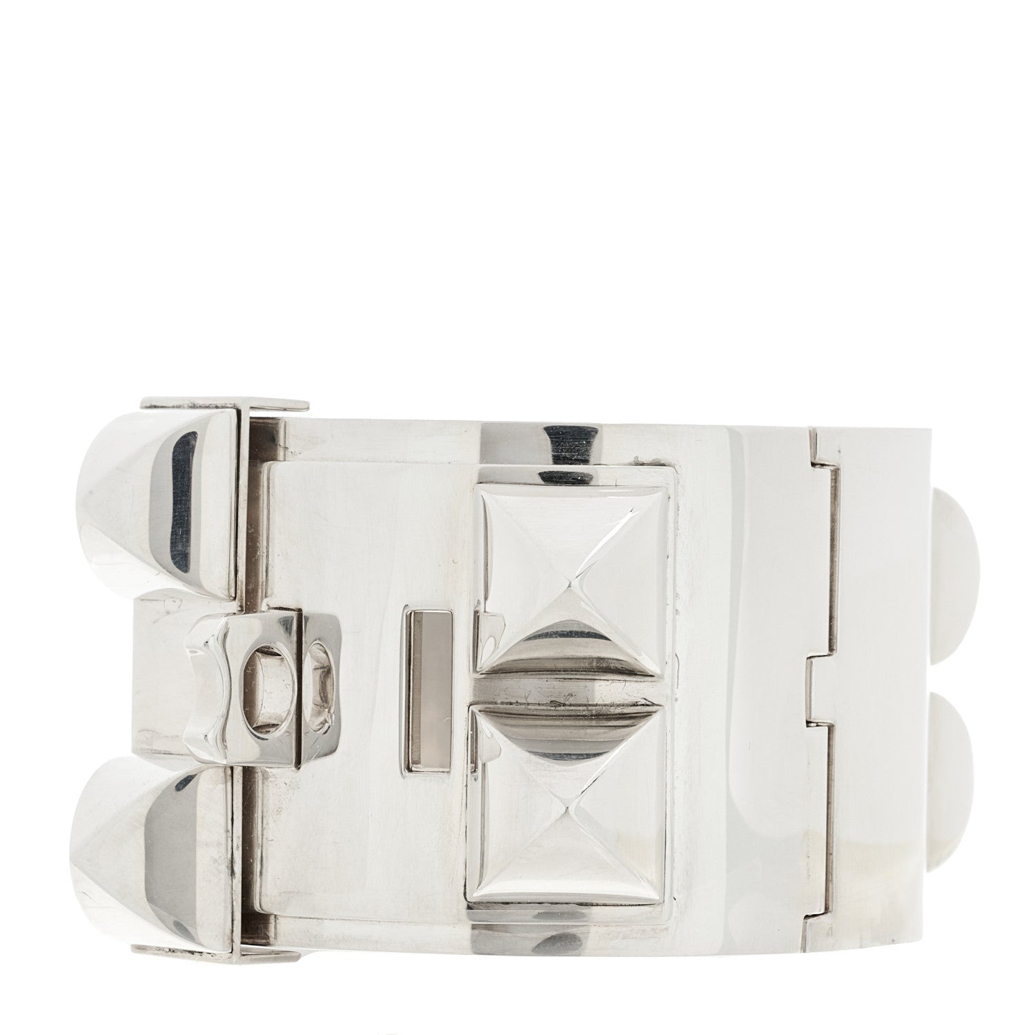 Hermes Sterling Silver Collier De Chien Bracelet LG 2 of 5