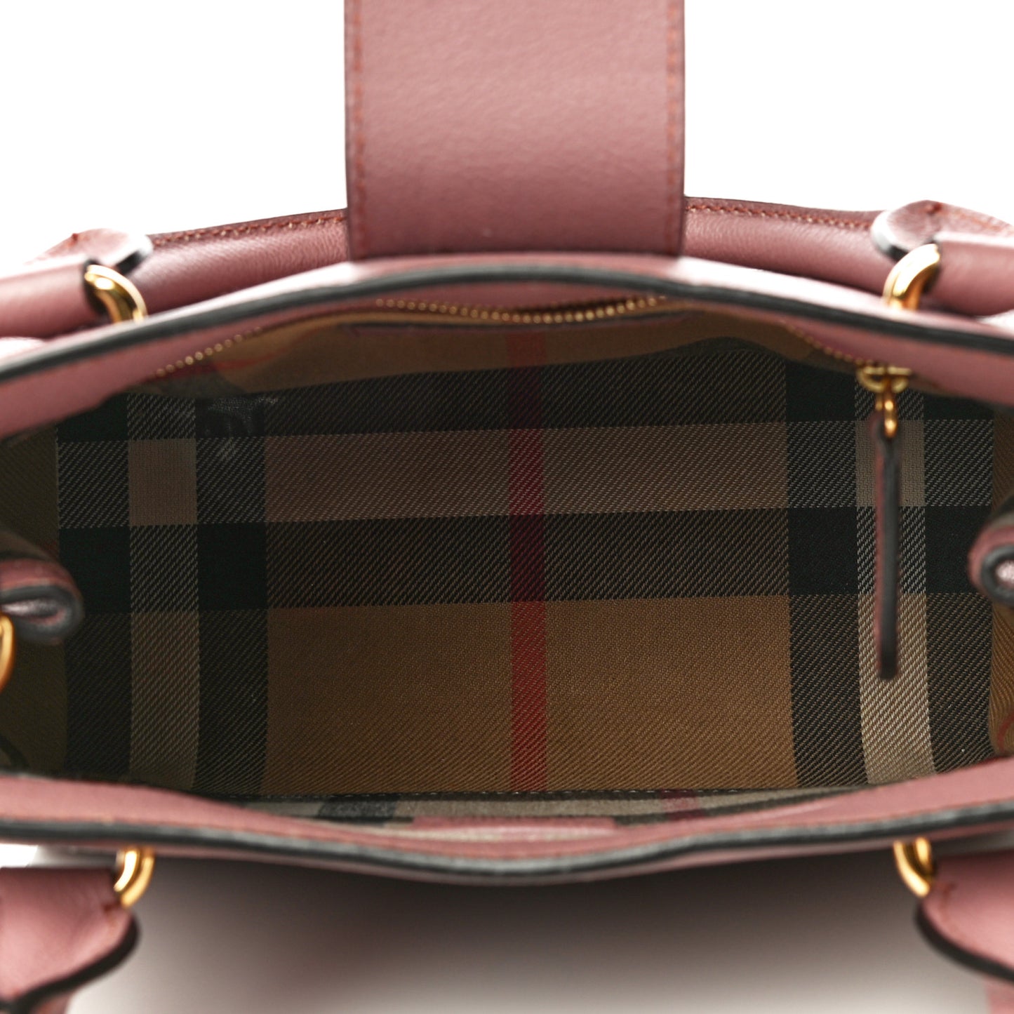 Soft Grain Calfskin Small Buckle Tote Dusty Pink