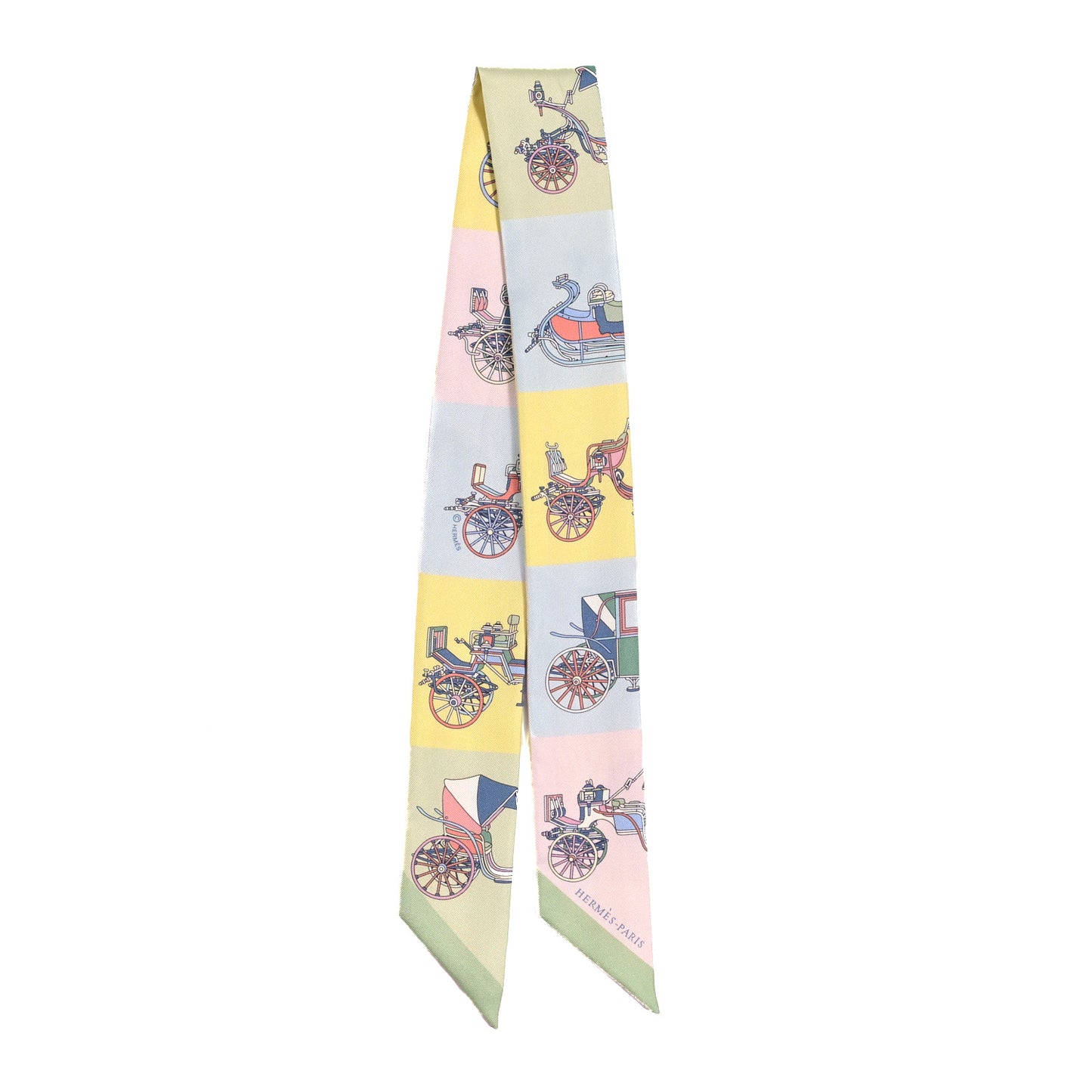 Silk Les Voitures Exquises Twilly Rose Pale Jaune Pale