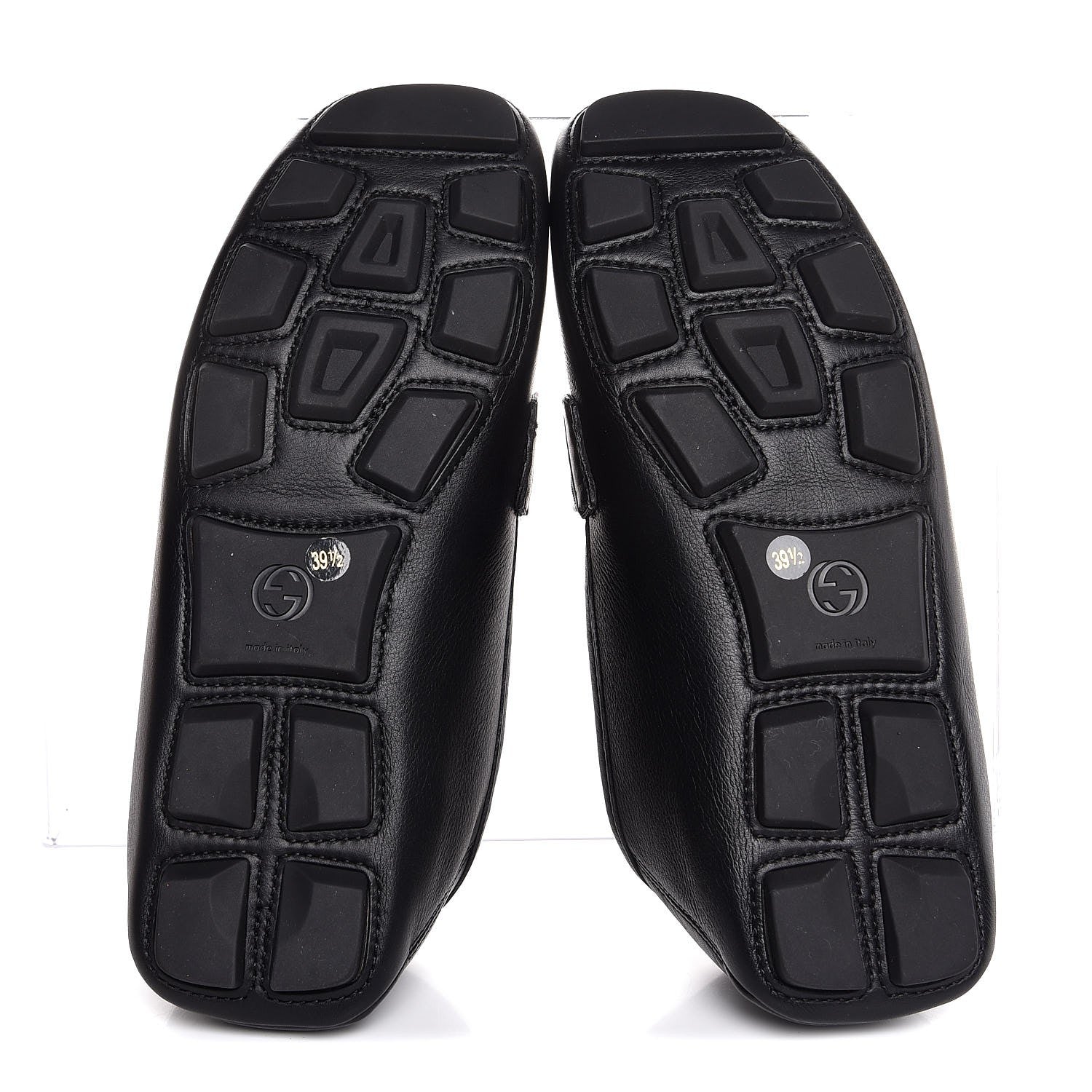 Gucci Calfskin Noel Web Driver Loafers 39.5 Black 5 of 9