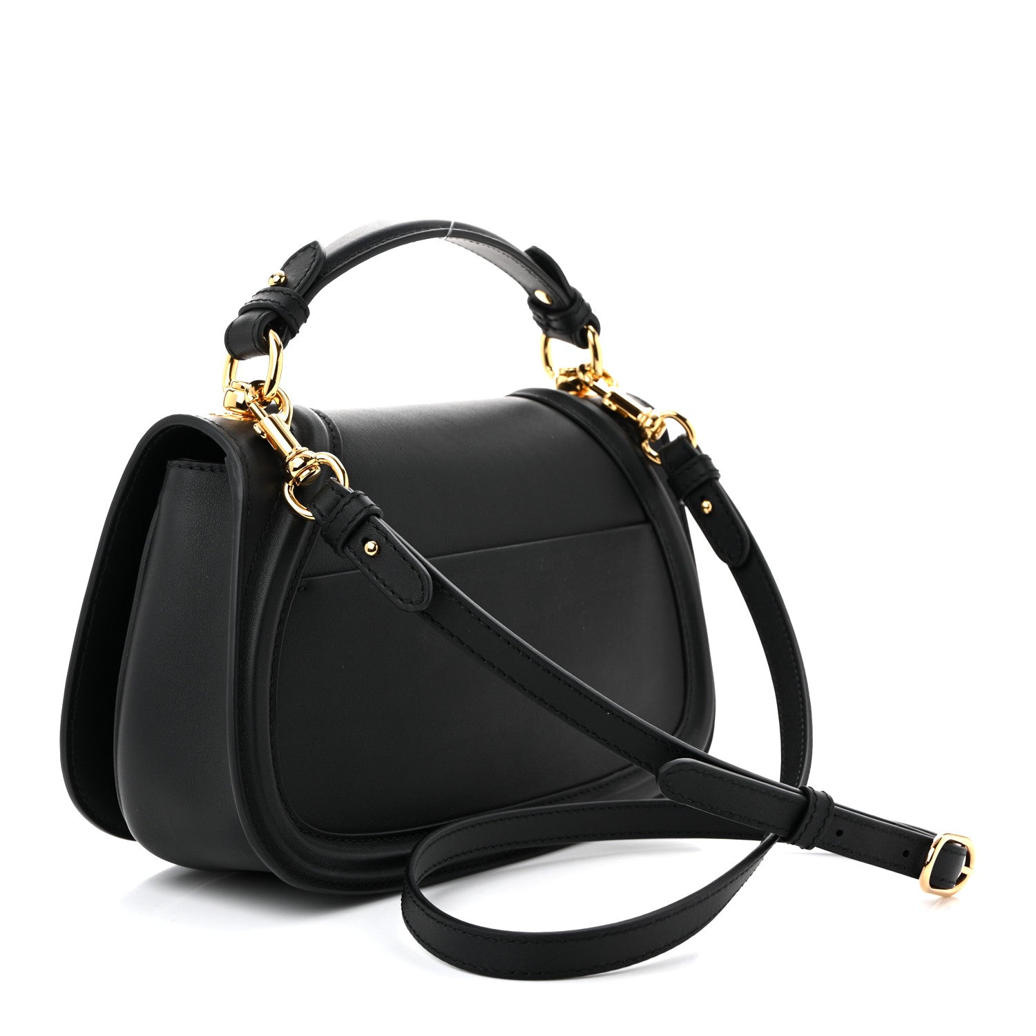 Gucci Roxy Calfskin Medium Blondie Top Handle Bag Black 3 of 10