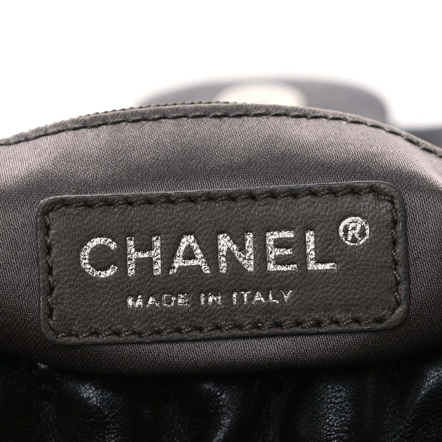 Chanel Lambskin Crochet Embroidered Shoulder Bag Black 6 of 10