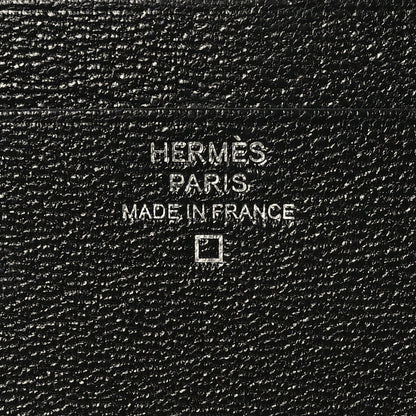 Hermes Matte Alligator MC2 Euclide Card Holder Black 6 of 8